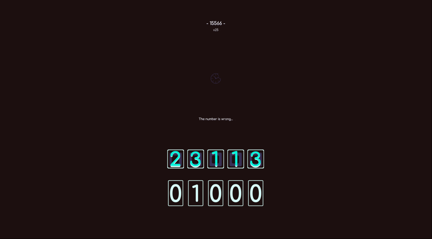 Memorize Numbers Game Score Screenshot.