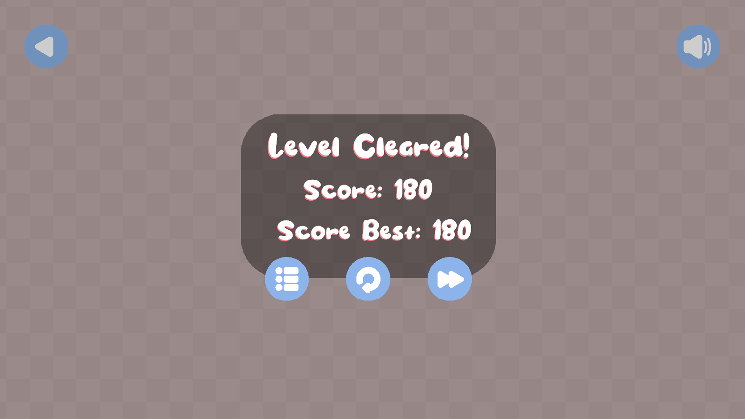 Memory Emoji Game Level Cleared Screenshot.