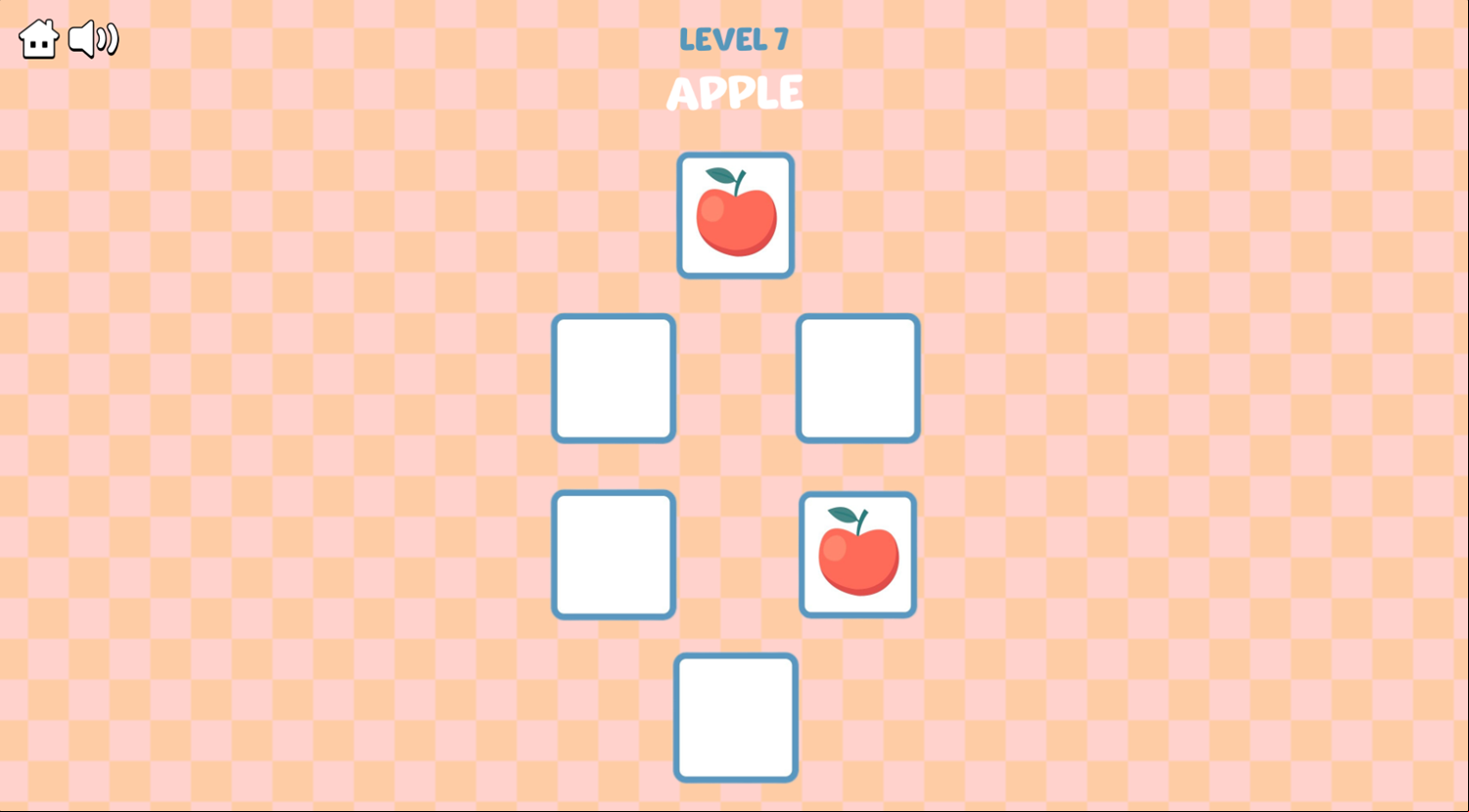Memory Game Fruits Game Next Level Screenshot.
