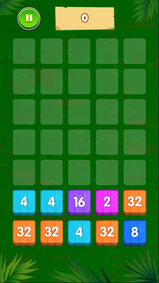 Merge Number Woody Game Level Start Screenshot.