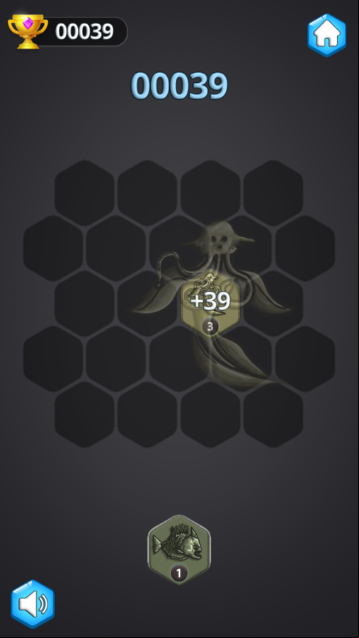 Merge Sea Monsters Game Start Screenshot.