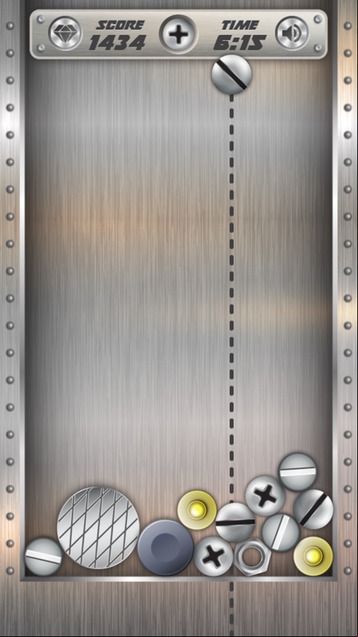 Metal Merge Nuts and Bolts Game Start Screenshot.