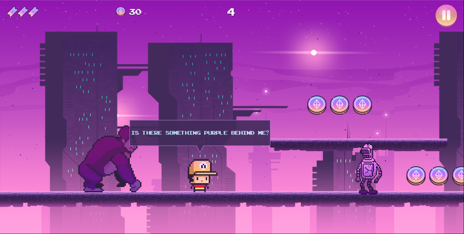 Metaverse Dash Run Game Screenshot.