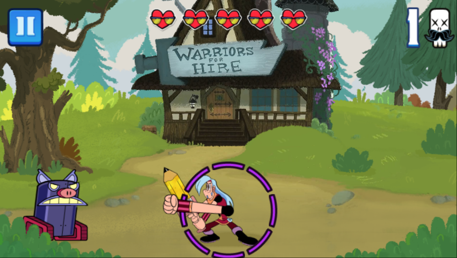 Mighty MagiSwords Dimensional Domination Game Start Screenshot.