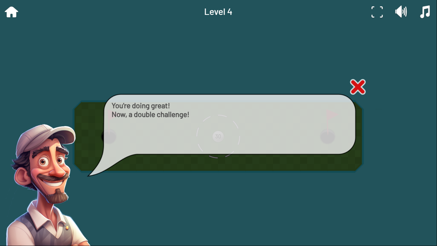 Minigolf Archipelago Game Double Challenge Two Holes Screenshot.