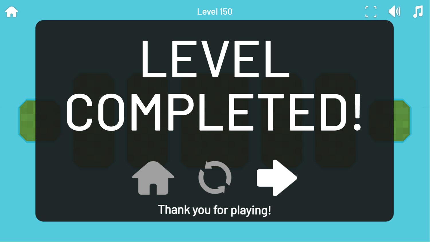 Minigolf Archipelago Game Level Completed Screen Screenshot.