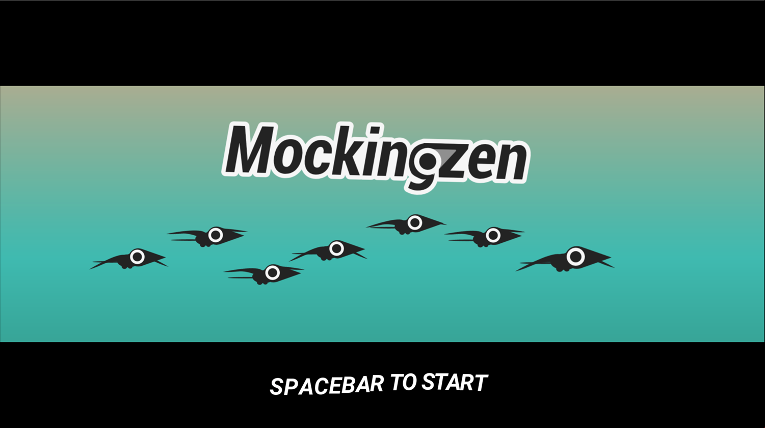 Mockingzen Game Welcome Screen Screenshot.