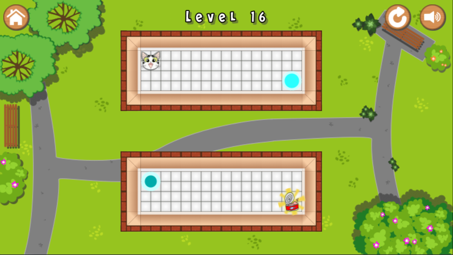 Molly The Cat Game Level With a Warp Screenshot.