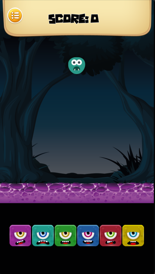 Monster Jump Color Game Start Screenshot.