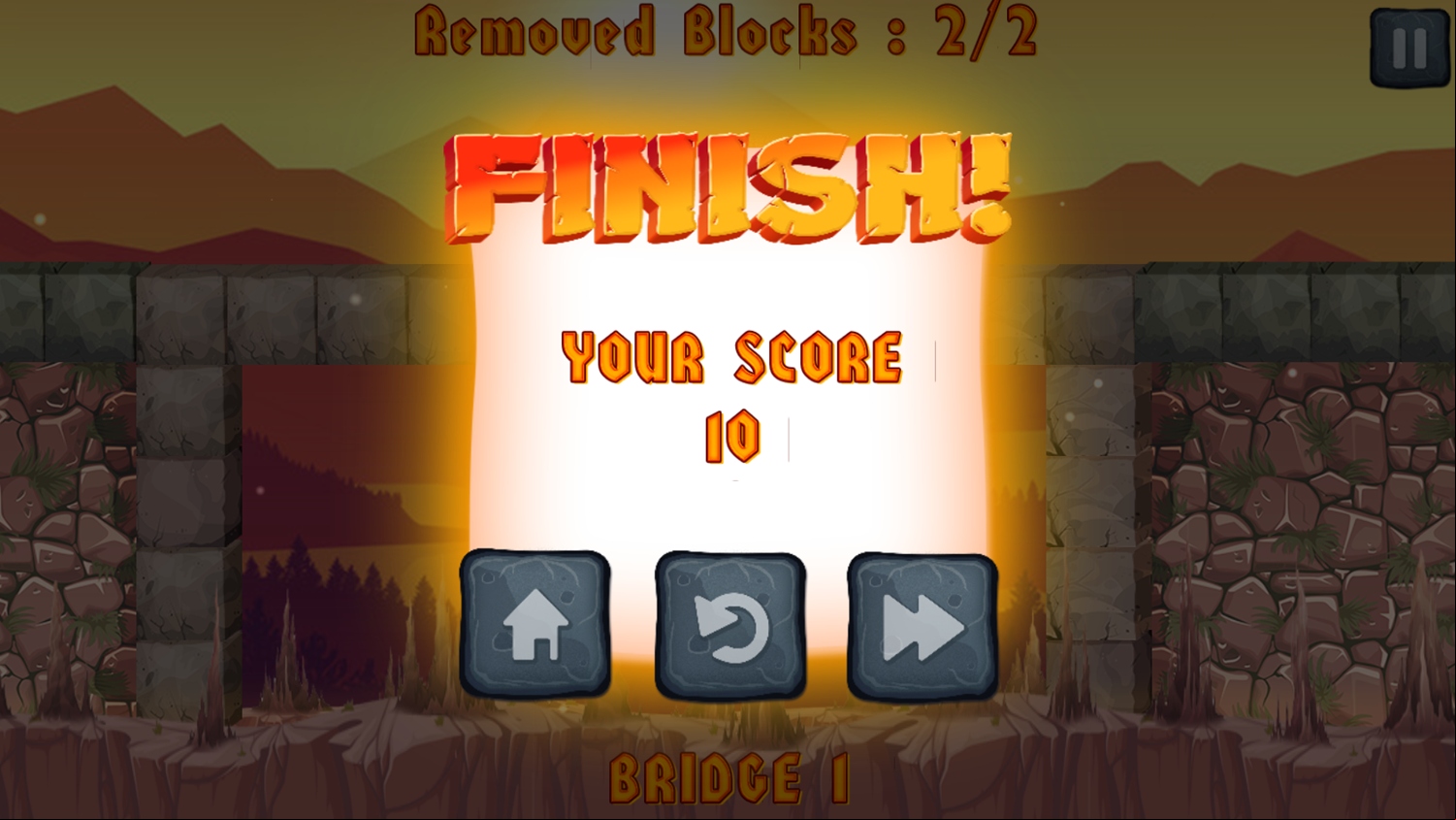 Monster Truck Puzzle Mania Game Level Complete Screenshot.