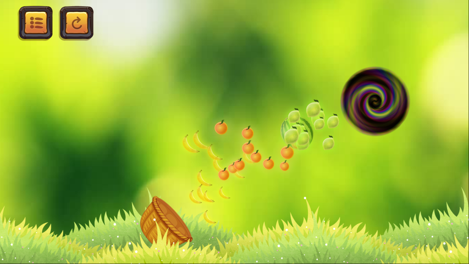 Mortar Watermelon Game Level Play Screenshot.