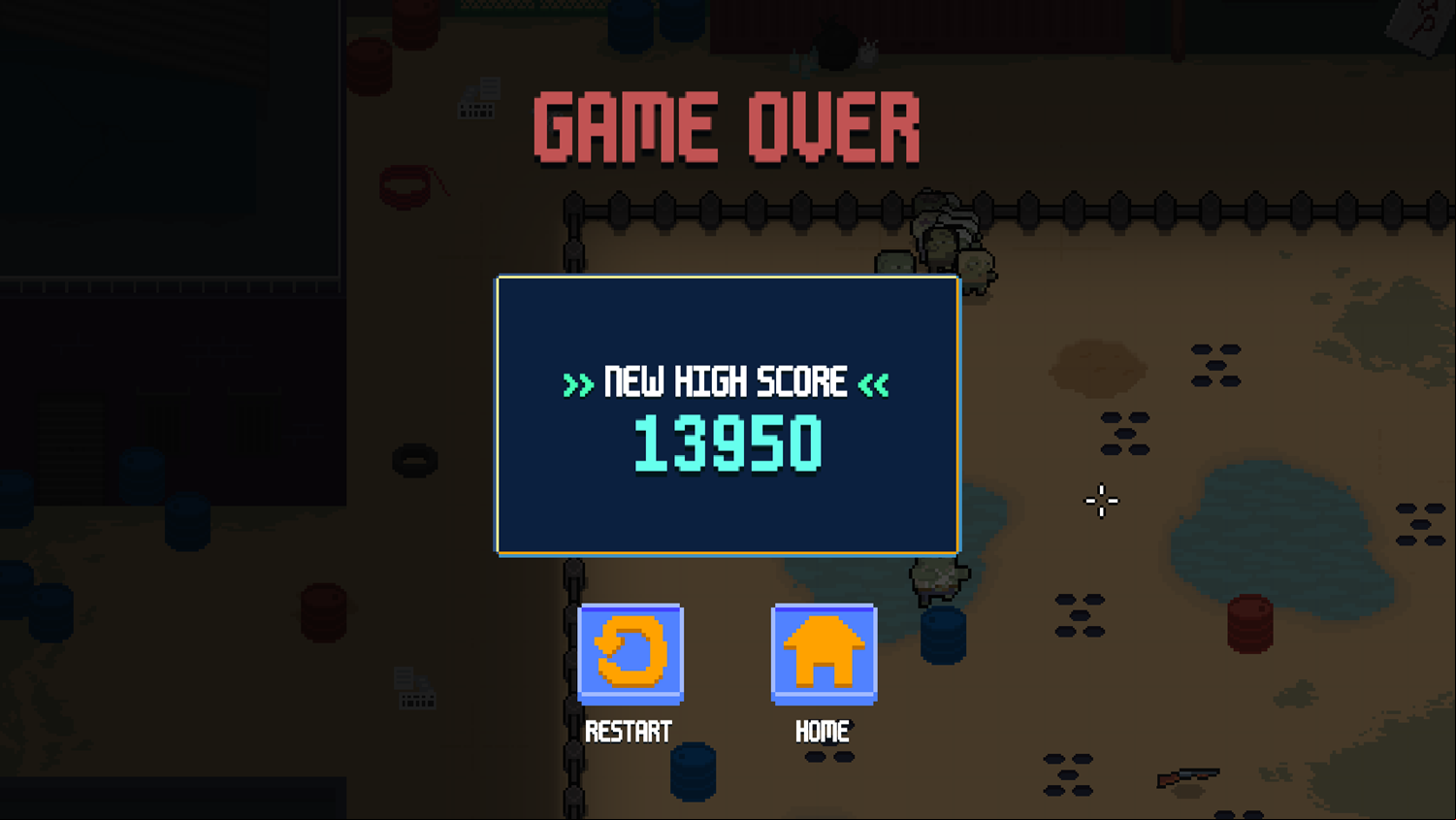 Mutant Mayhem Game High Score Screenshot.