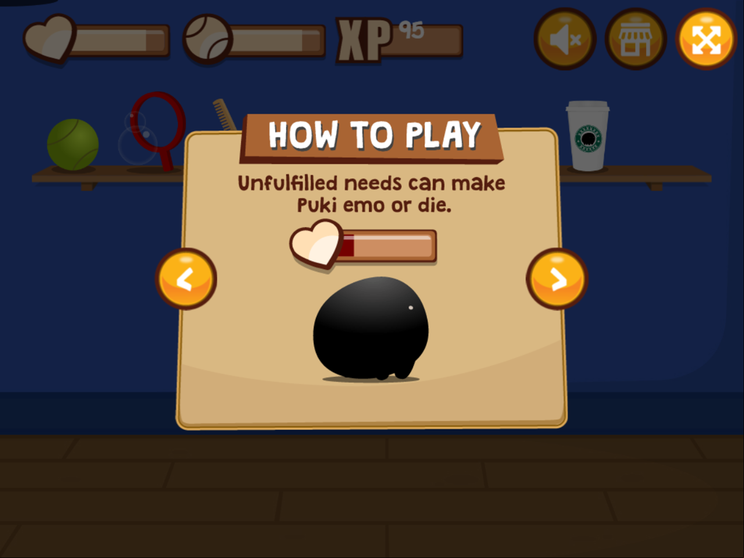 My Puki Game Play Tips Screenshot.