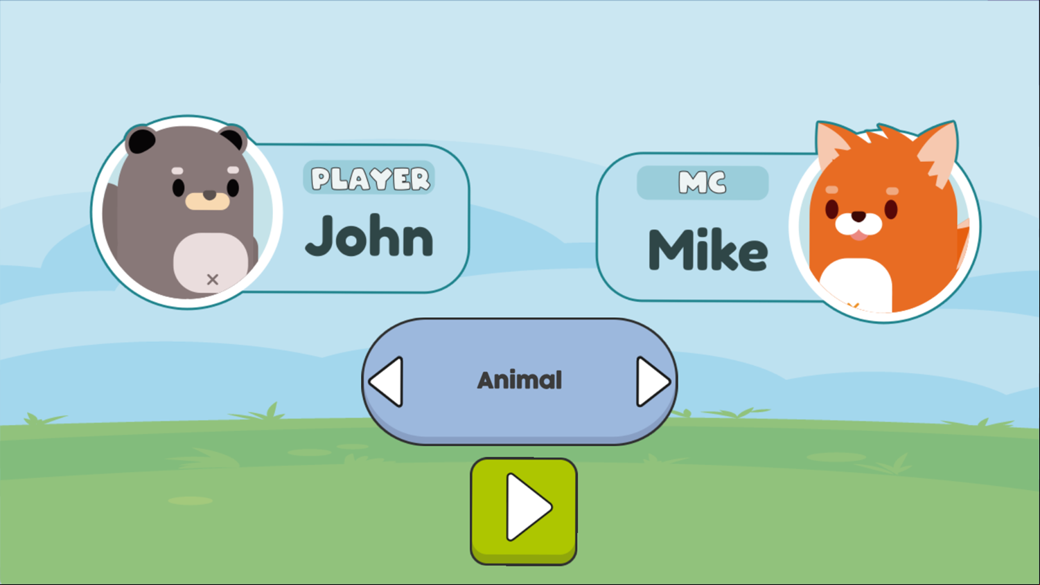 Nature Quiz Game Menu Settings Screenshot.