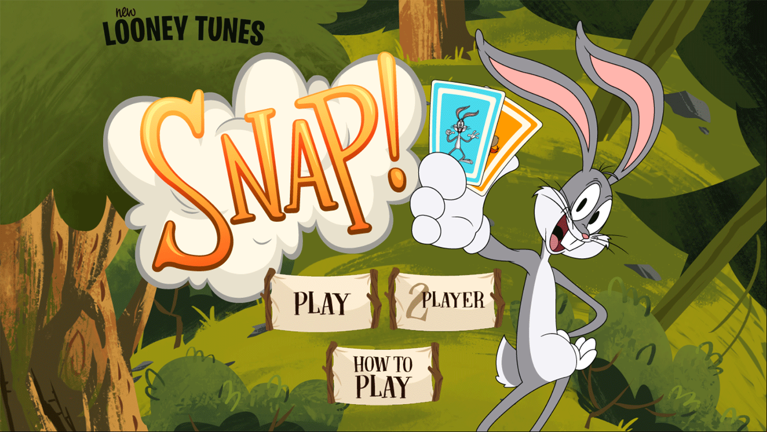 New Looney Tunes Snap Game Welcome Screen Screenshot.