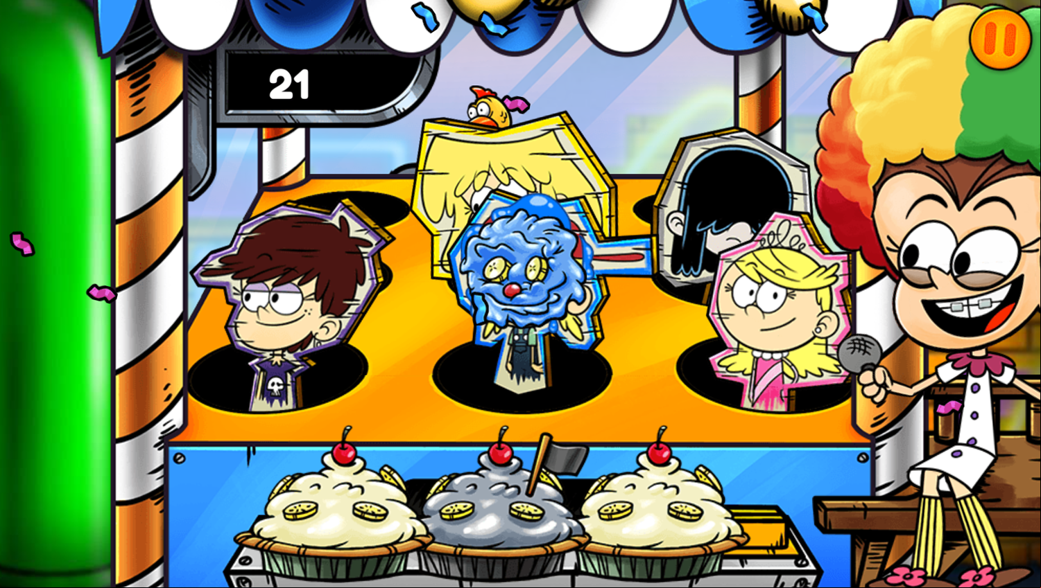 Nick Arcade Game Stage Select Loud Laughs Screenshot.