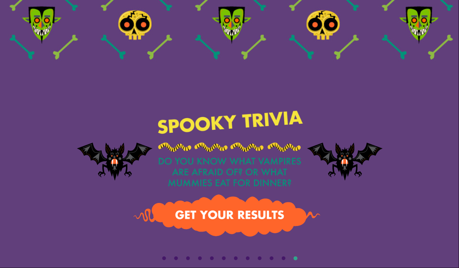 Nick Halloween Spooky Trivia Game Get Result Screenshot.