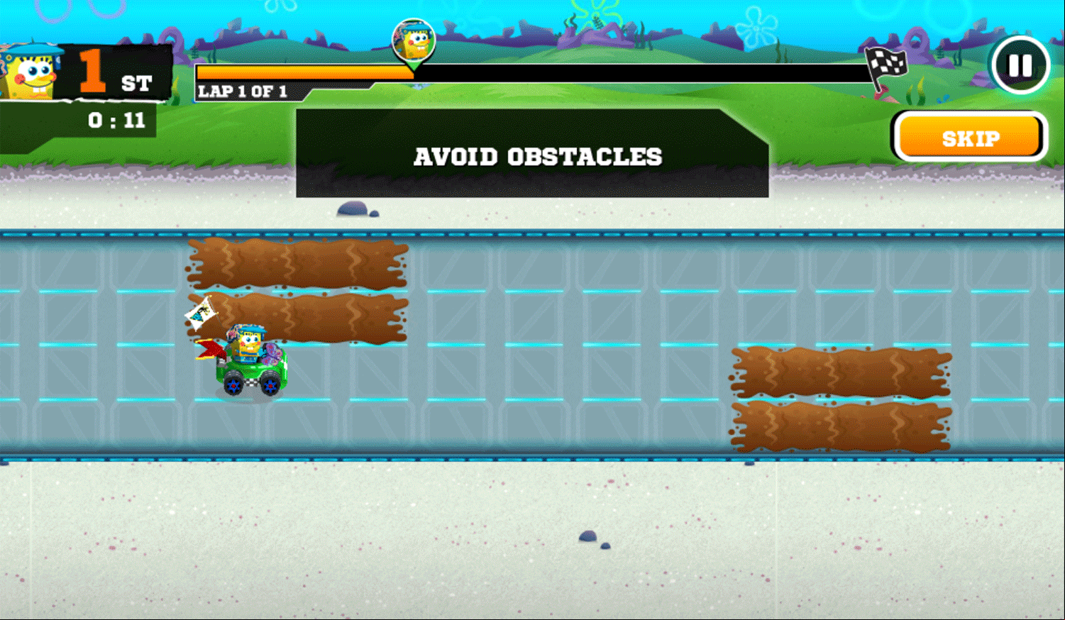Nick Racing Stars Extra Tips Screenshot.