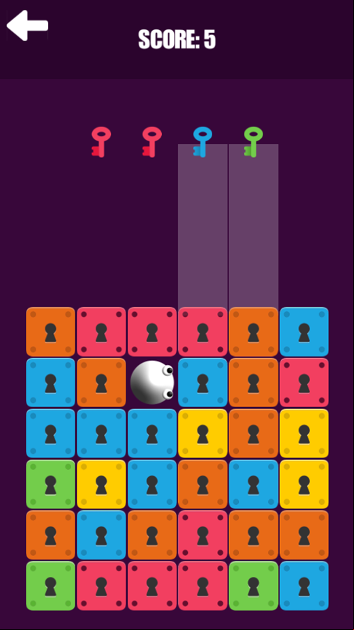 No Keys Game Play Screenshot.