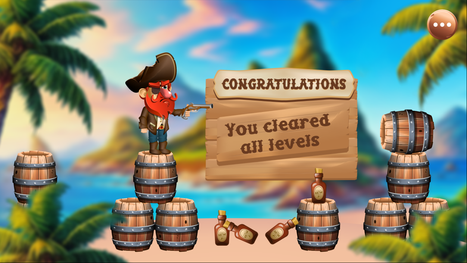 No More Rum Game Beat Screen Screenshot.