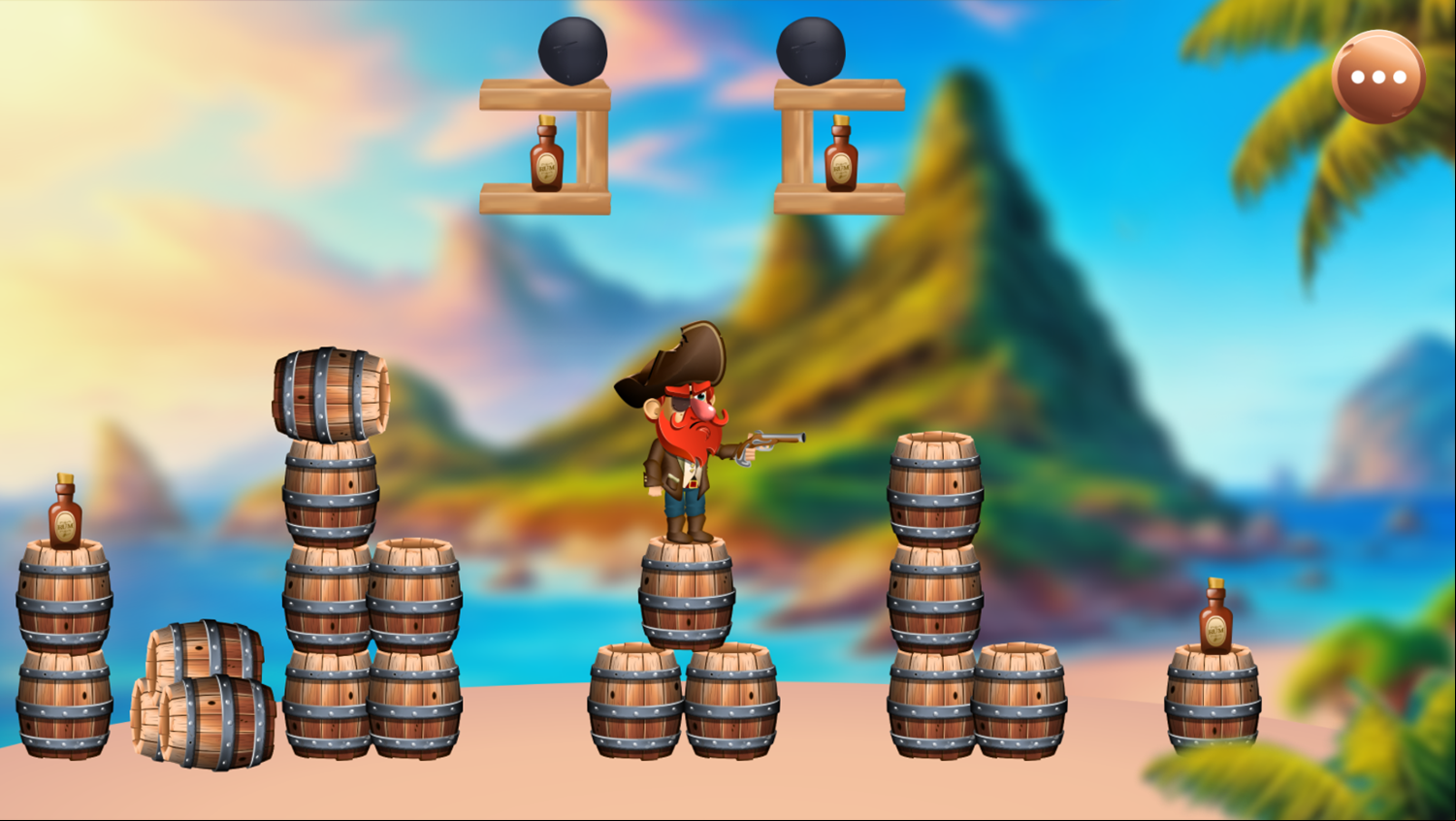 No More Rum Game Level With Rocks Above Your Head Screenshot.