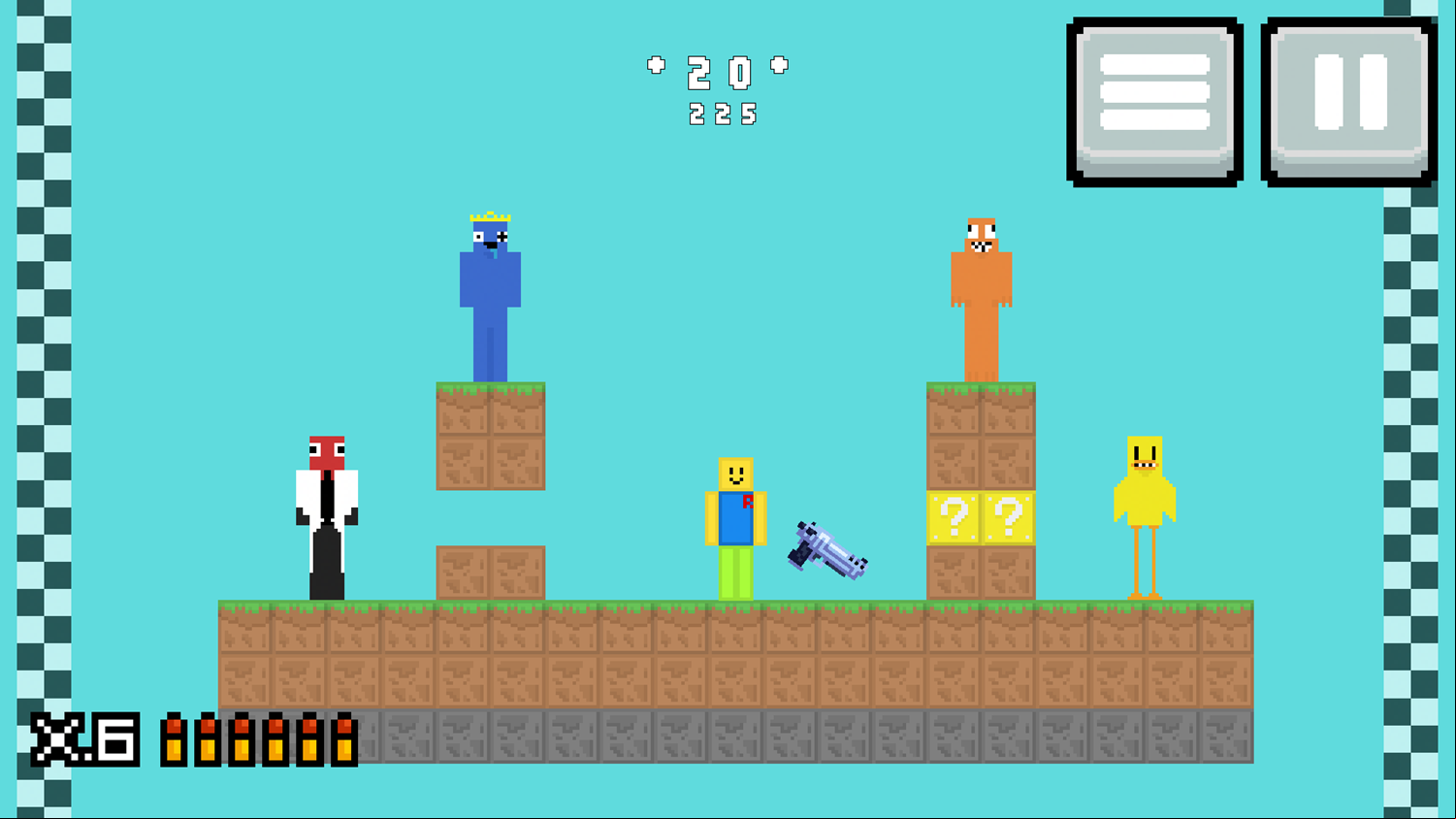 Noob Rainbow Friends Game Final Level Screenshot.