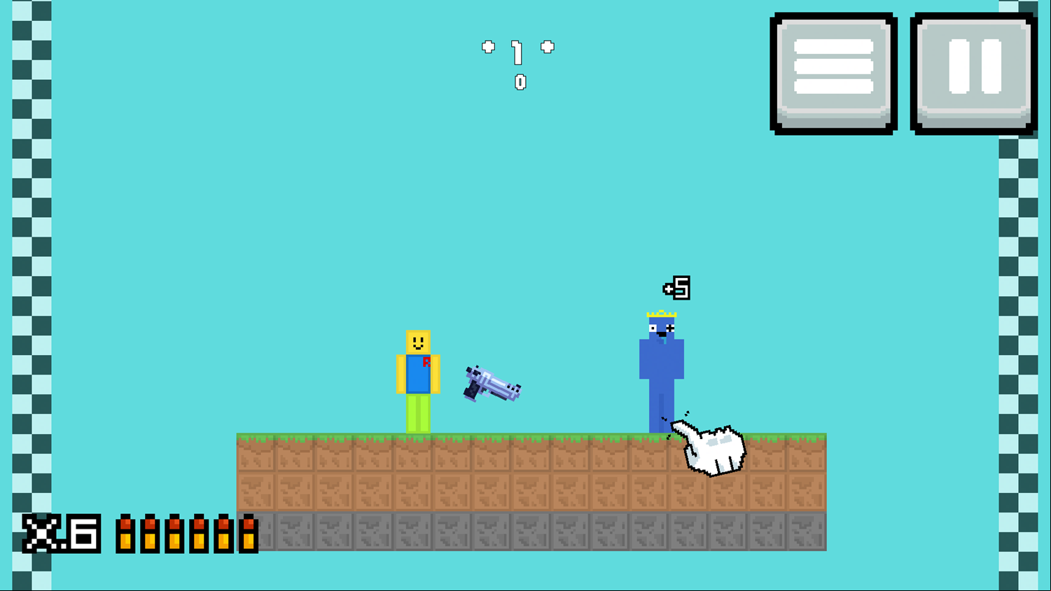 Noob Rainbow Friends Game Level Start Screenshot.