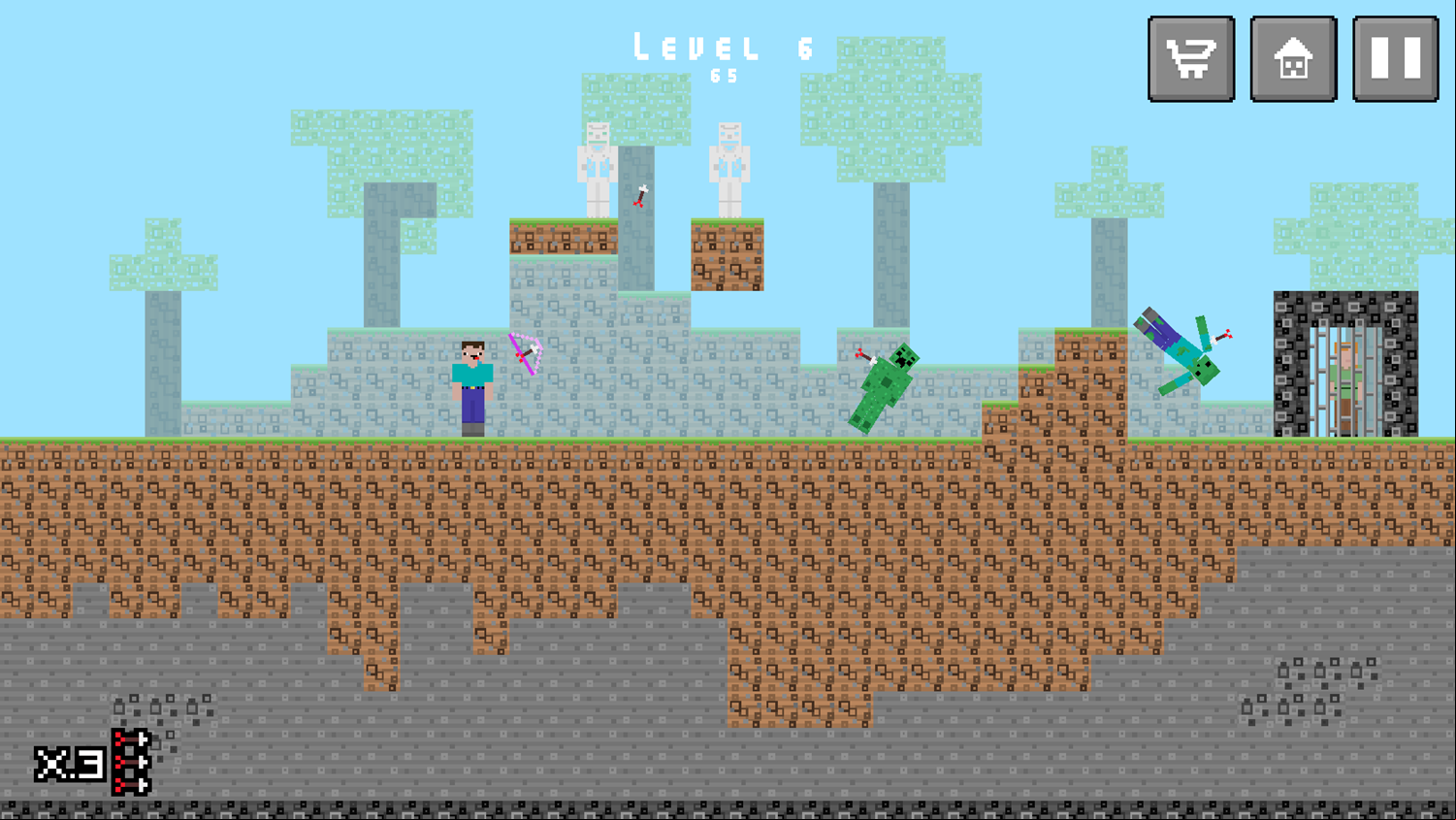 NoobHood Game Level Progress Screenshot.