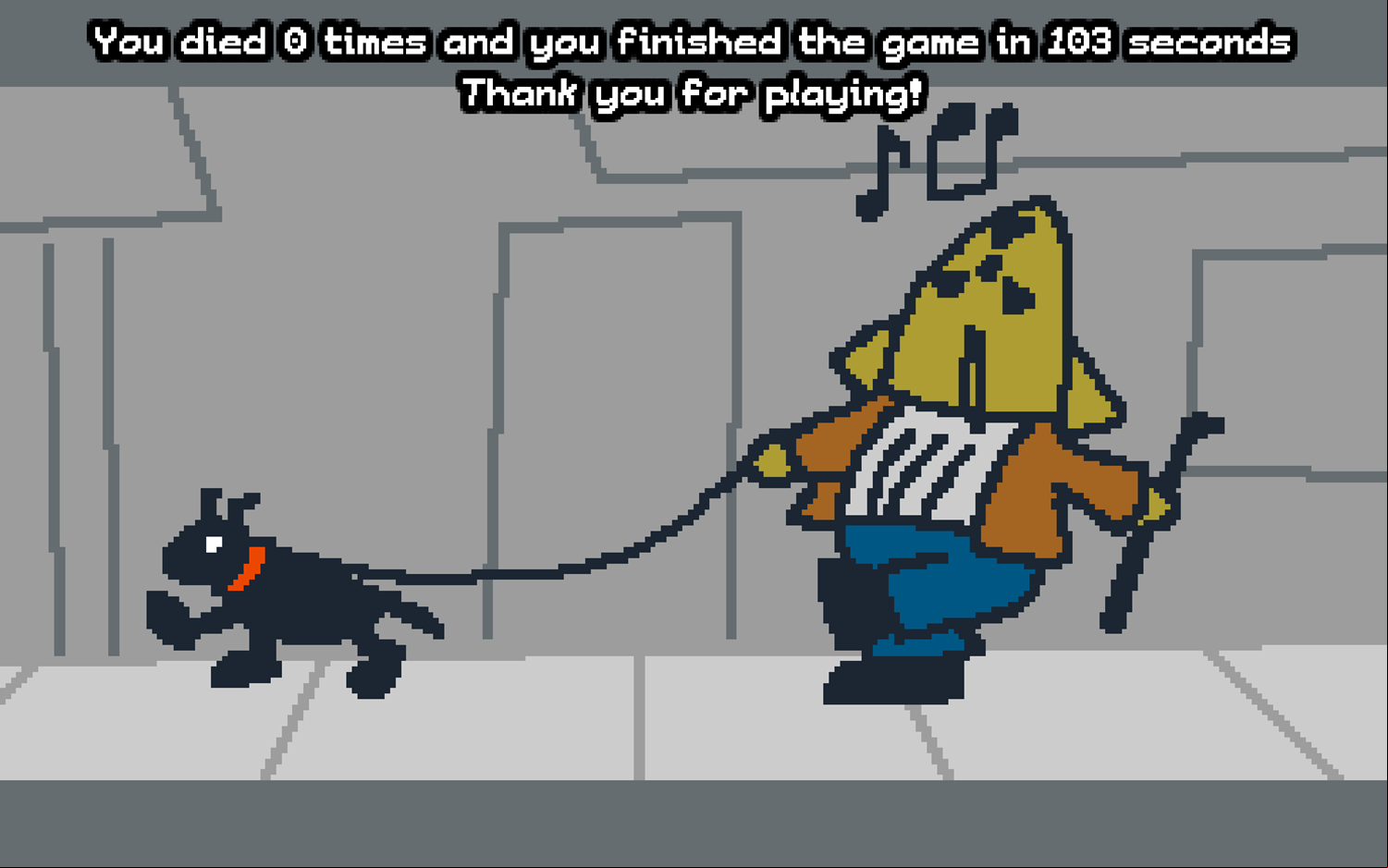 Nuke Stroll Game Beat Screen Screenshot.