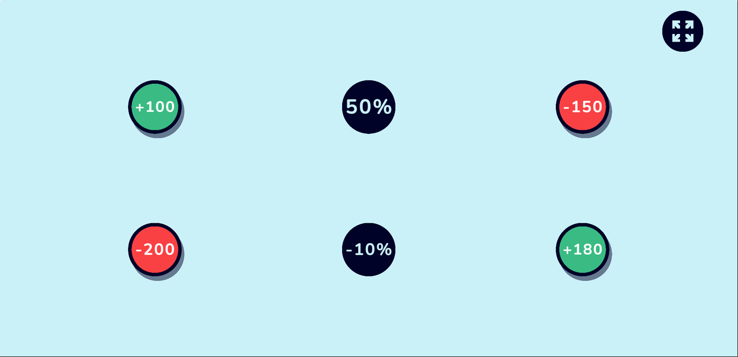 Nullify Game Level With Percent Functions Screenshot.