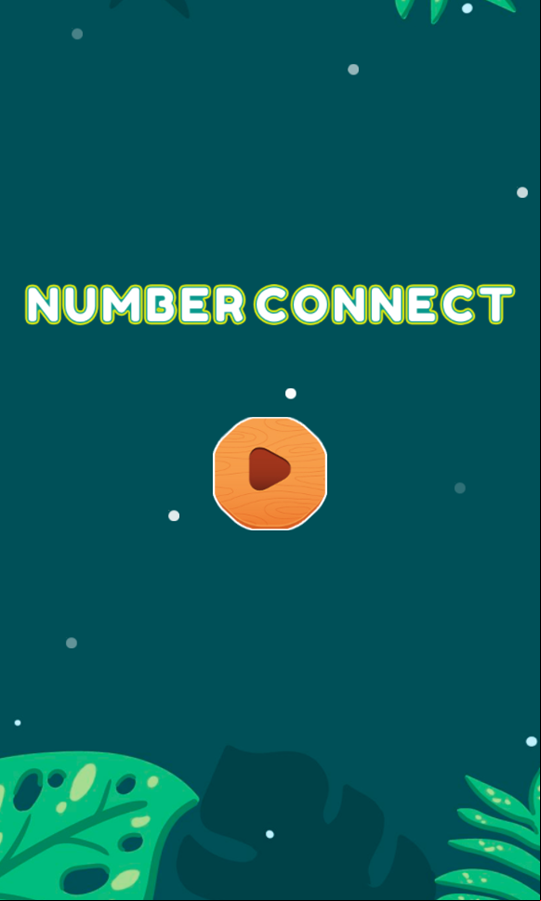 Number Connect Game Welcome Screen Screenshot.