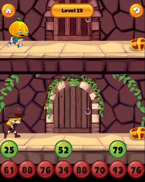 Number Hero Game Final Level Screenshot.