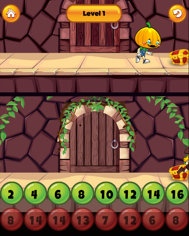 Number Hero Game Level Play Screenshot.