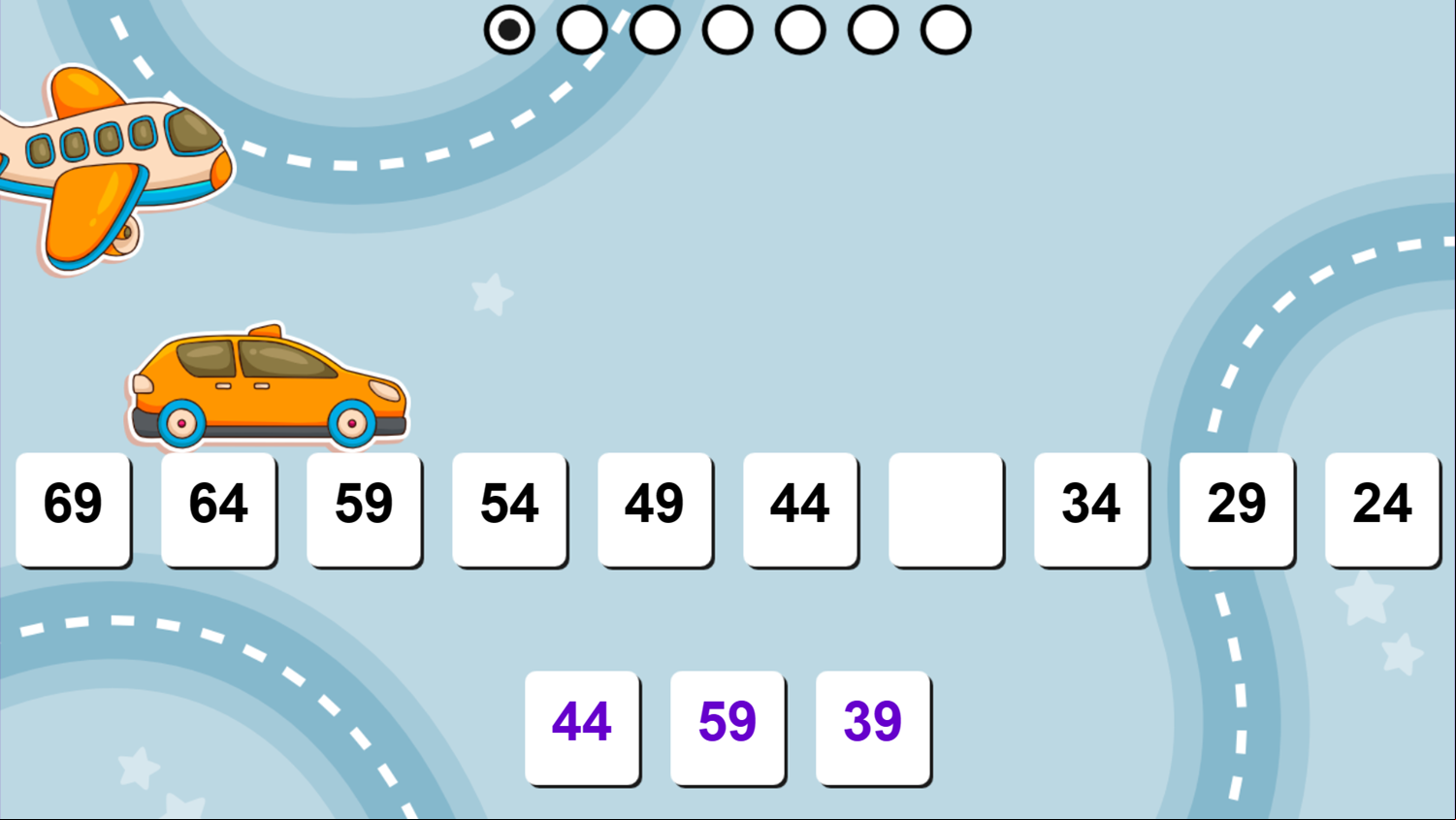 Number Patterns Game Level Start Screenshot.