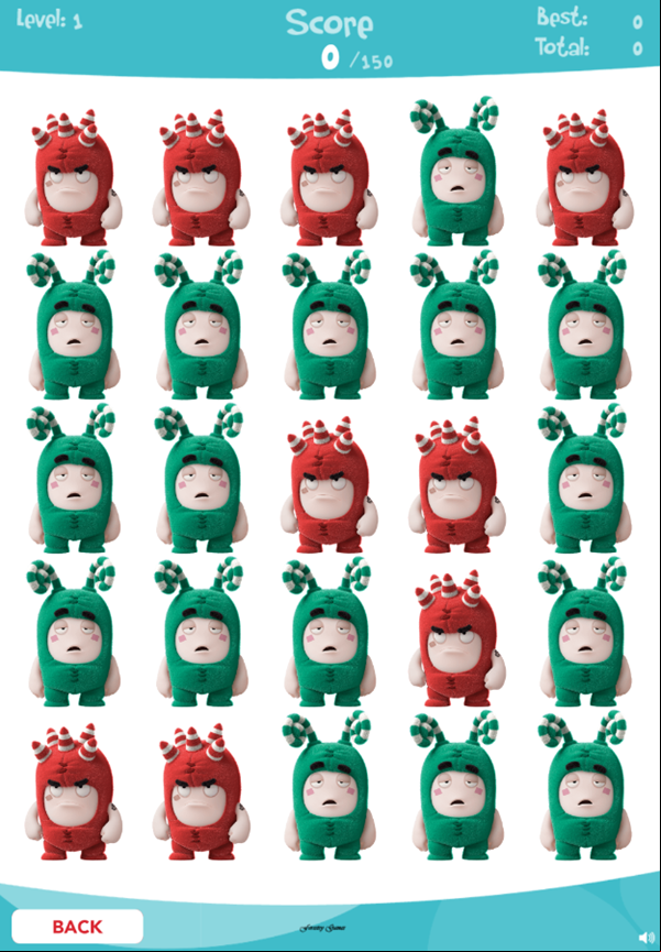 Oddbods Samebods Game Start Screenshot.