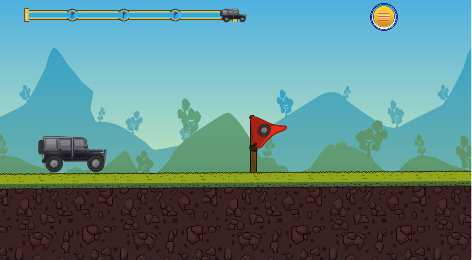 Off Road Climber Game Final Goal Screenshot.