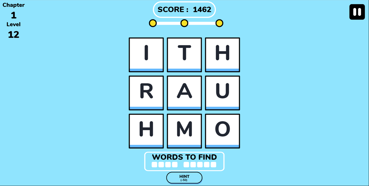OMG Word Genius Game Screenshot.