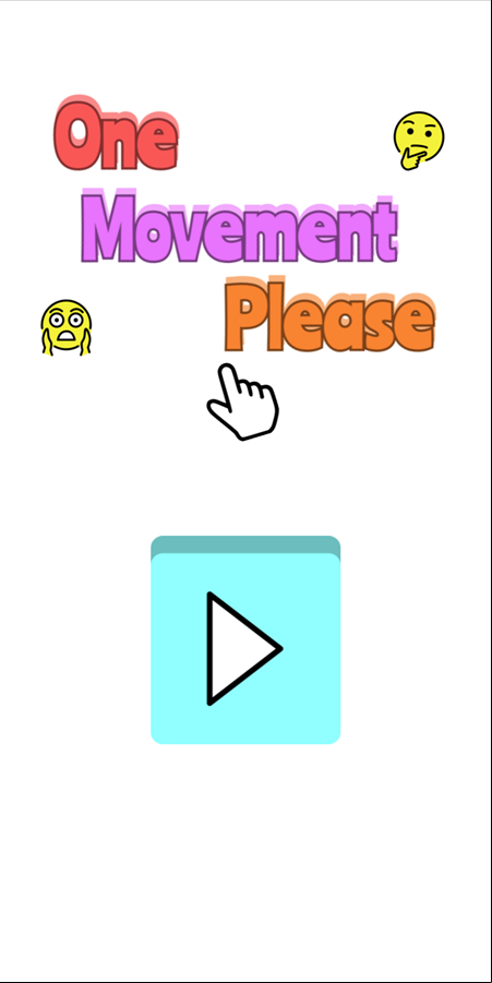 One Movement Please Game Welcome Screen Screenshot.