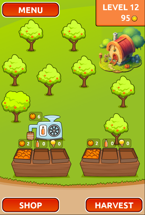 Orange Farm Gameplay Screenshot.