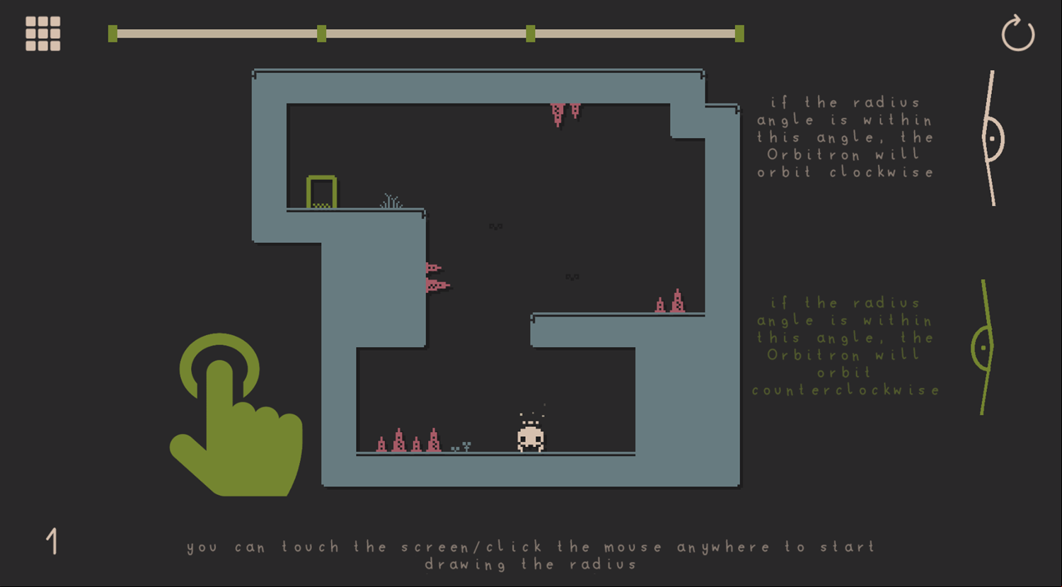 Orbitronon Game How To Play Screenshot.