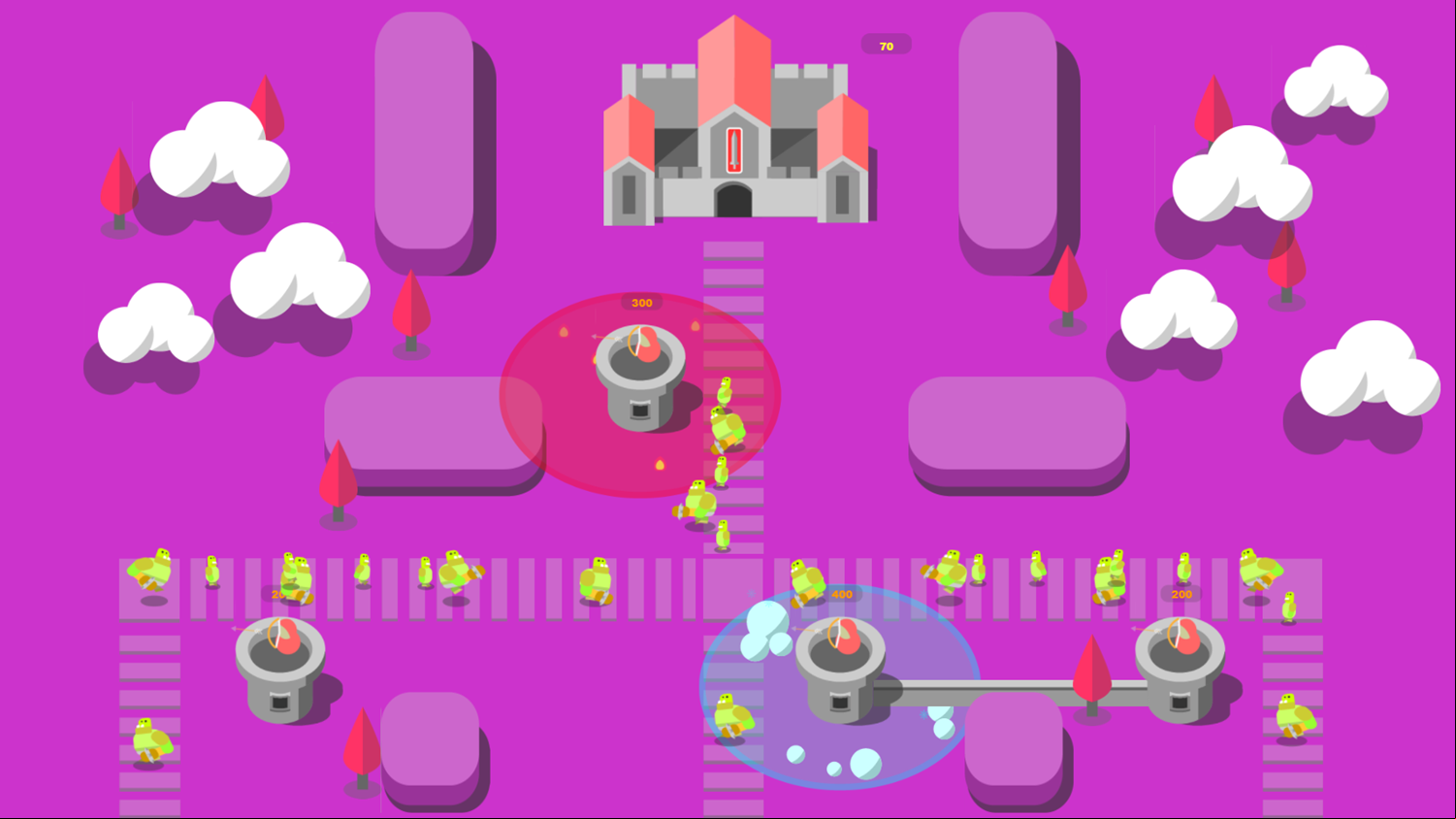 Orcs Rush Game Level Progress Screenshot.