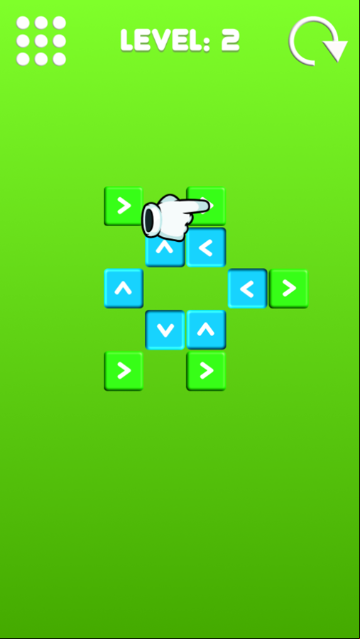 Outside Blocks Game Level Play Screenshot.