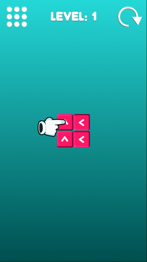 Outside Blocks Game Level Start Screenshot.