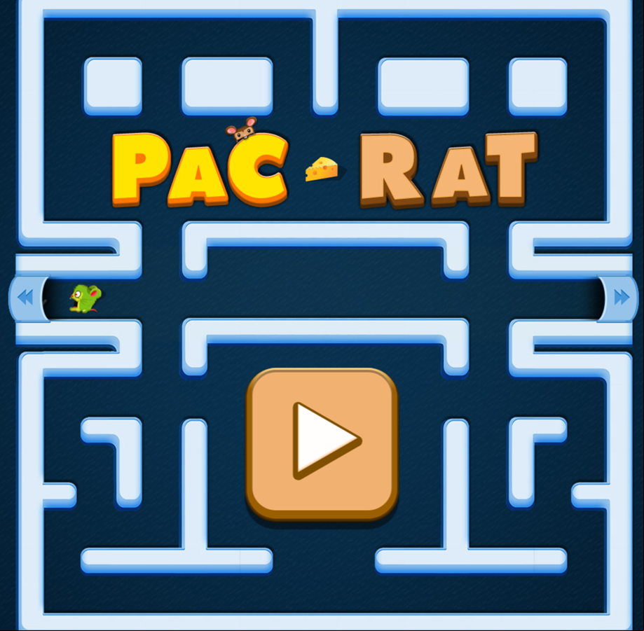 Pac Rat Game Welcome Screenshot.