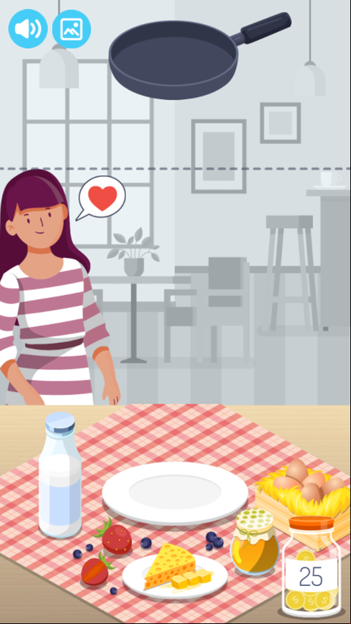 Pancake Design Game Level Complete Screenshot.