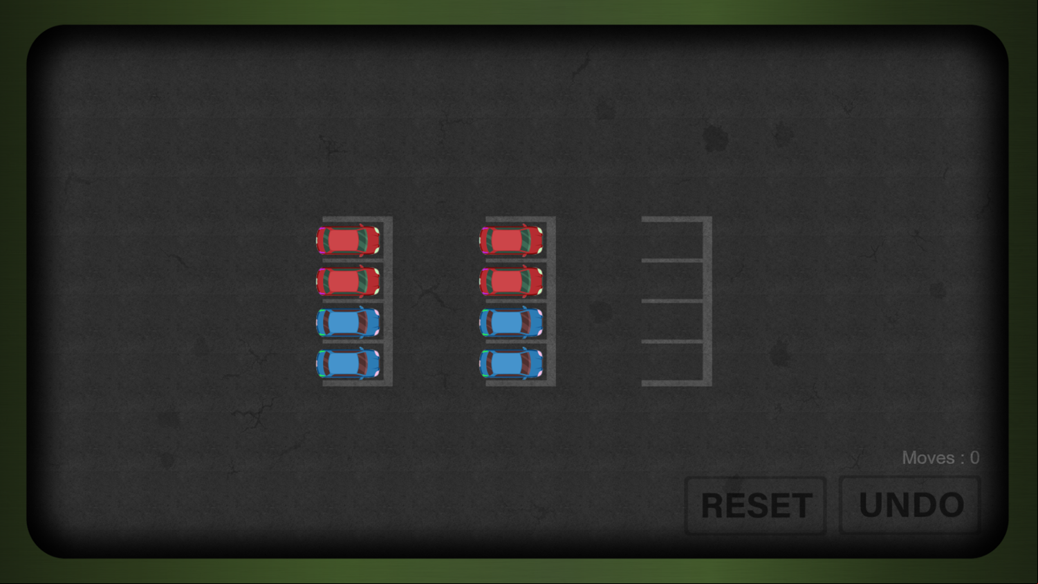 Parking Sort Puzzle Game Level Start Screenshot.