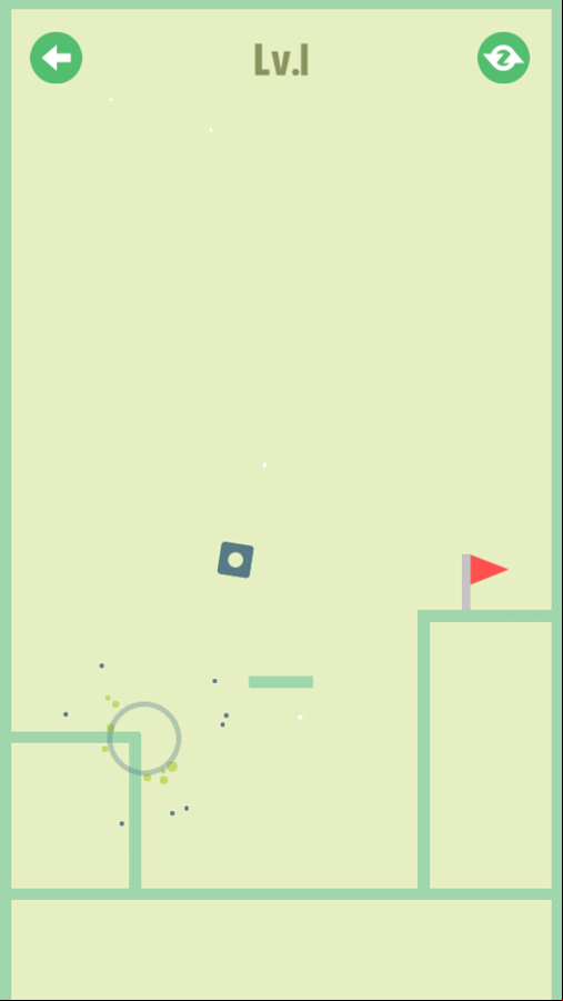 Physics Box Game Level Play Screenshot.