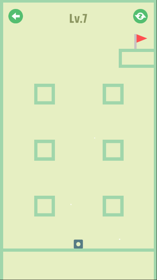 Physics Box Game Level Progress Screenshot.