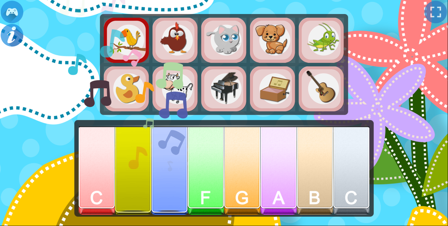 Piano for Kids Animal Sounds Bird Sounds Screenshot.
