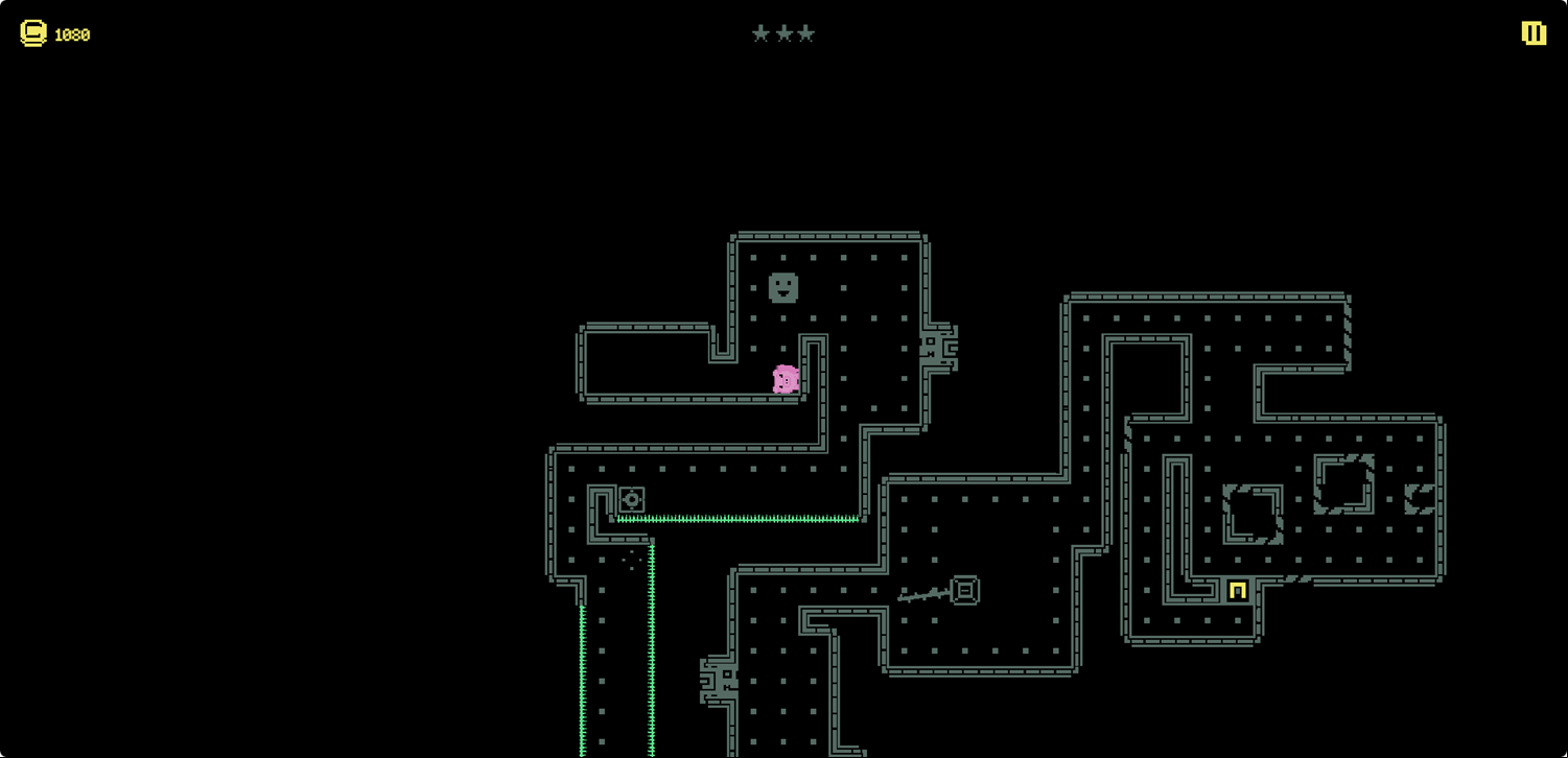 Piggy Dash Game Level With Slider Boxes Screenshot.